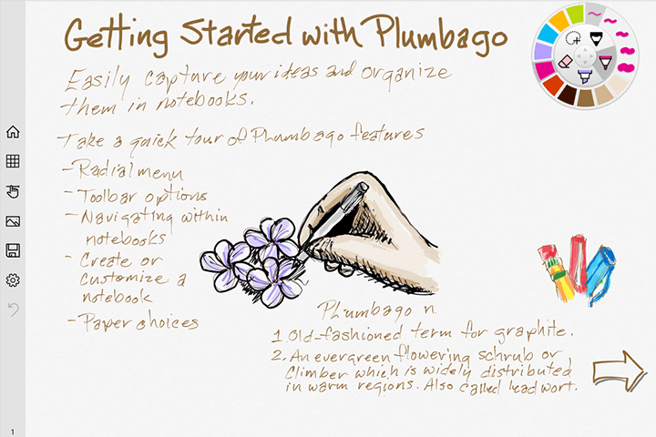 Screenshot of Getting started with Plumbago