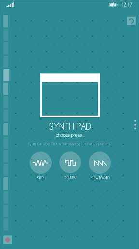 Screenshot of SYNTHPAD