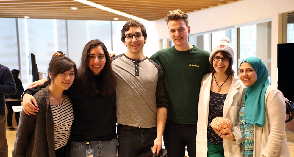 image of six interns, four women and two men