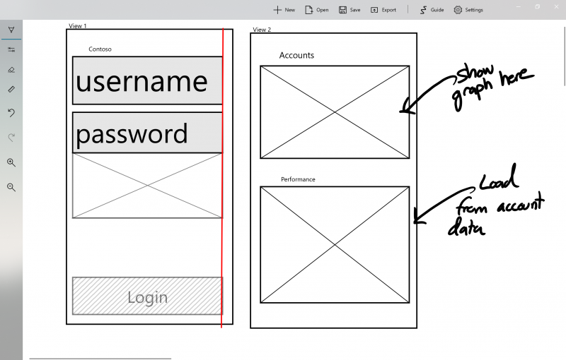 Ink to Code Generate Images Feature Screenshot